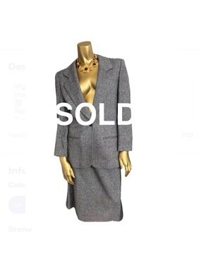 Pendleton Gray Blazer and Skirt Set